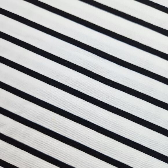 🍑Black & White Striped Off Shoulder Bell Sleeve Top XLarge - Picture 11 of 13